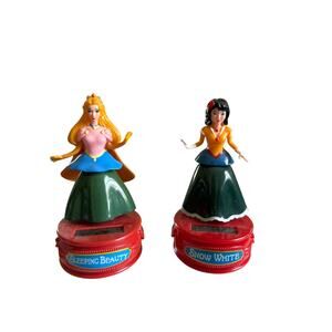 Lot of 2 Disney Princesses Solar Dancing Snow White and Sleeping Beauty